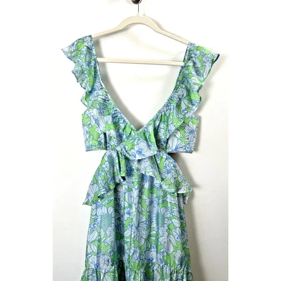 NWOT J. Crew Blue Green Floral Cut Out Maxi Dress Ret. $350 Bohemian Coastal 6 is available for purchase on au PAY Market - Imported Goods Online Store Co.Ltd. | au PAY NWOT J. Crew Blue Green Floral Cut Out Maxi Dress Ret. $350 Bohemian Coastal 6 is available for purchase on au PAY Market - Imported Goods Online Store Co.Ltd. | au PAY